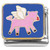 Flying Cute Pig Italian Charm