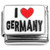 I Love Germany Red Heart Italian Charm