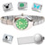 Set Including Light Green Oblong Watch and 4 Enamel Charms Plus Charm Tool