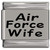 Air Force Wife Laser Engraved Italian Charm (9mm Standard Size)