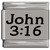 John 3:16 Laser Engraved Italian Charm (9mm Standard Size)