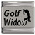 Golf Widow Laser Engraved Italian Charm (9mm Standard Size)