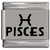 Pisces Zodiac Laser Engraved Italian Charm (9mm Standard Size)