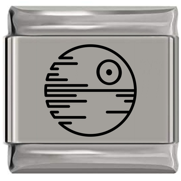 Death Star Laser Engraved Italian Charm