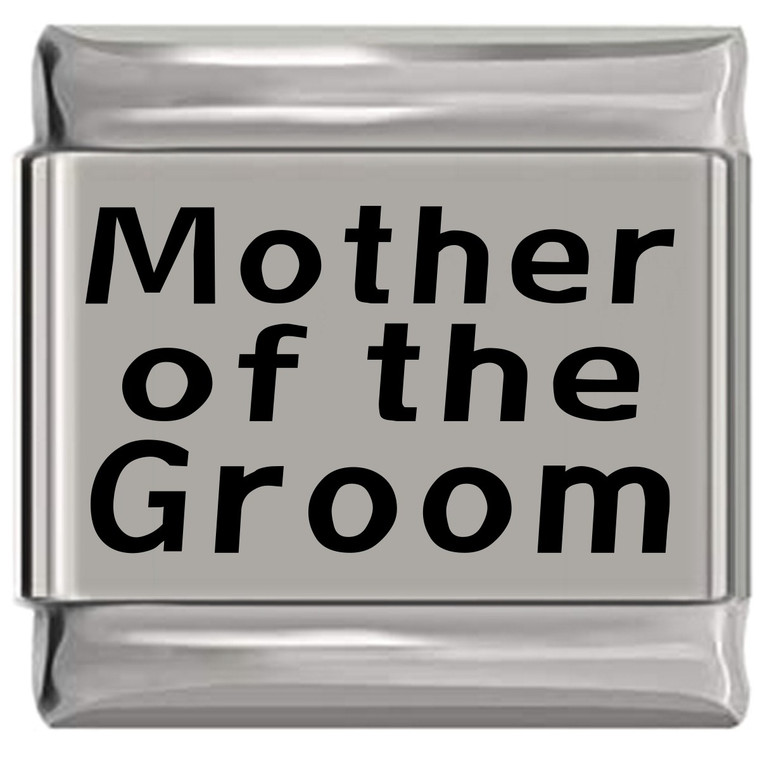 Mother of the Groom Laser Engraved Italian Charm