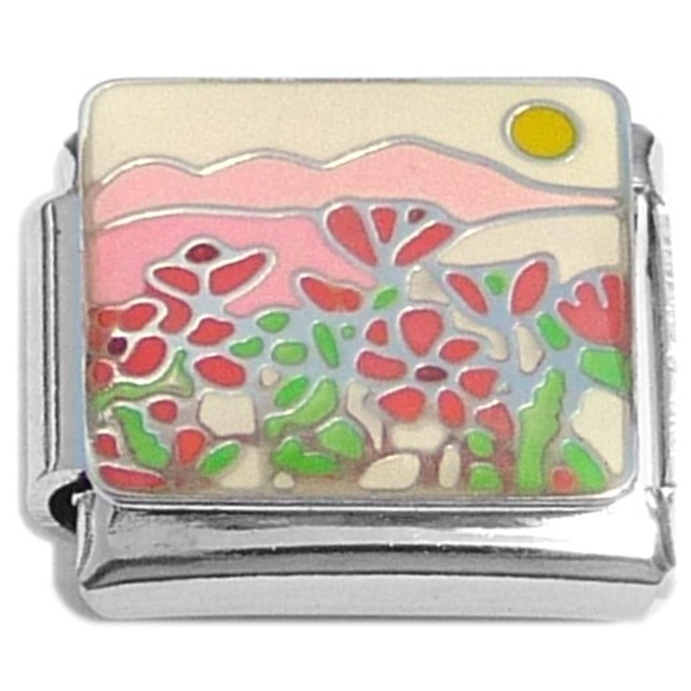Flowers Sky Sun Italian Charm
