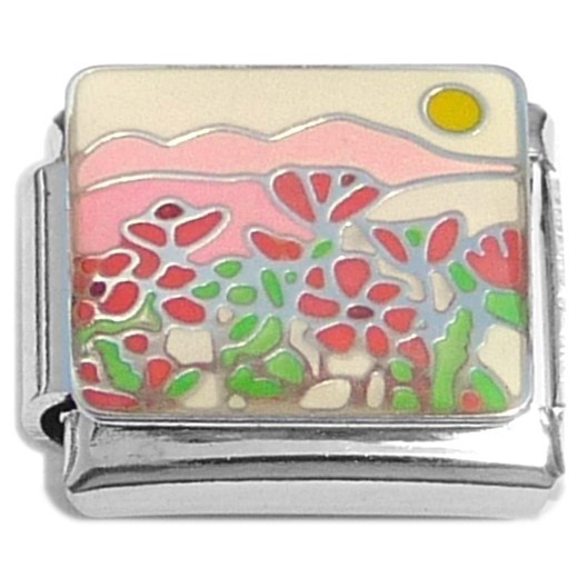 Flowers Sky Sun Italian Charm