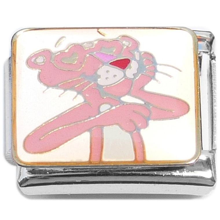 Cartoon Panther Italian Charm