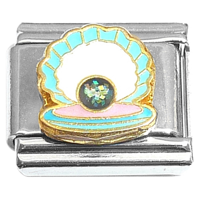 Clam Shell Open Italian Charm