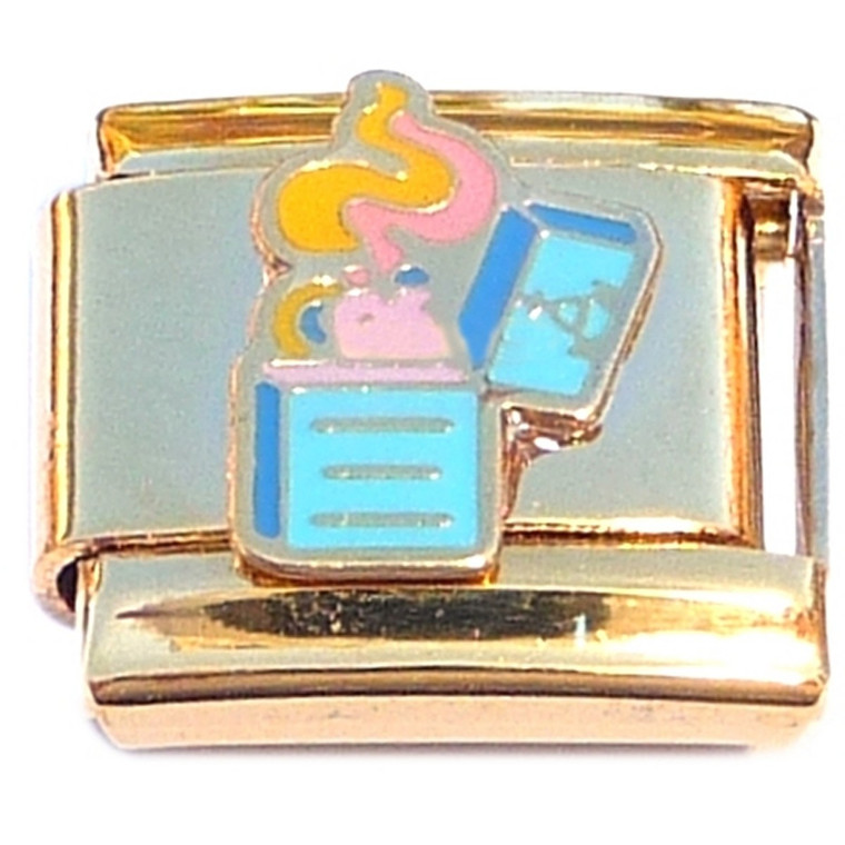 Lighter Goldtone Base Italian Charm