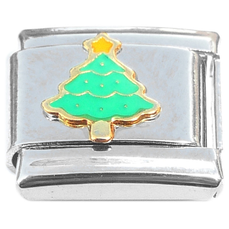 Cute Tree and Star Italian Charm
