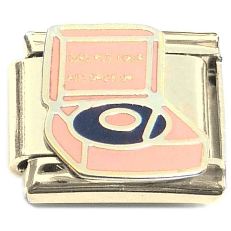 Record Player Gold Base Italian Charm