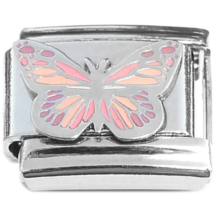 Butterfly Design Mauve Purple Italian Charm