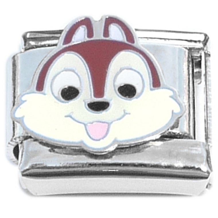 Chipmunk Cartoon Face Italian Charm