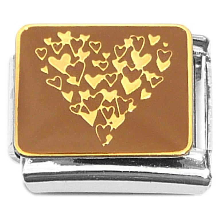 Burst of Hearts Design Italian Charm