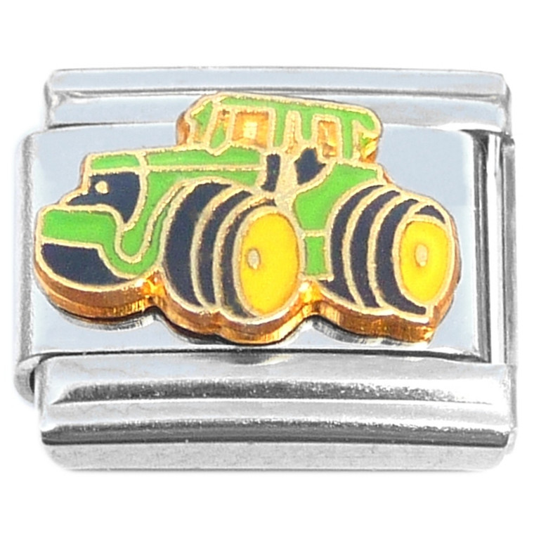 Big Green Tractor Farming Italian Charm