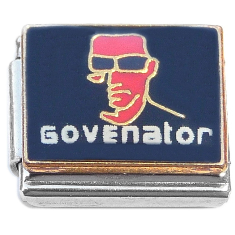 Govenator Arnold on Black Italian Charm