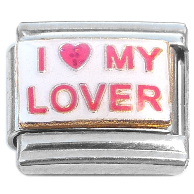 I Love My Lover Italian Charm