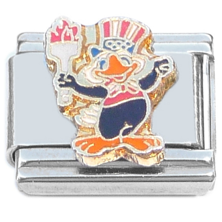 Olympic Torch Bird 1984 Italian Charm