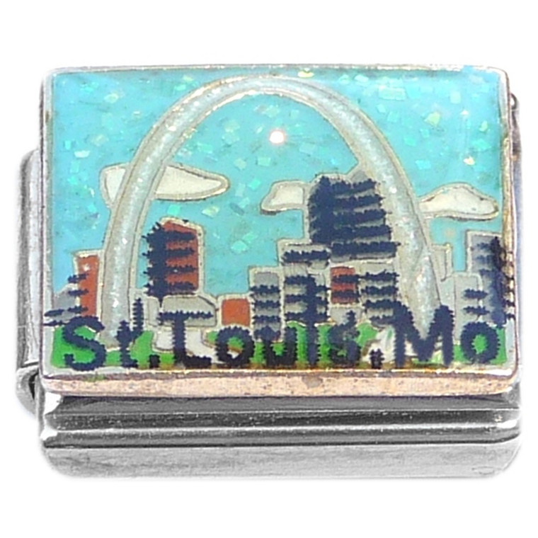 St Louis Missouri Arch Italian Charm