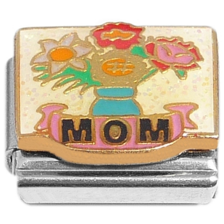 Mom Flower Vase Italian Charm