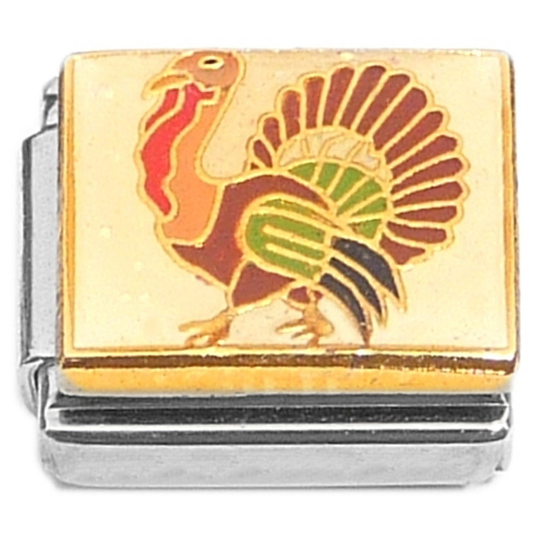 Colorful Turkey Trot Italian Charms