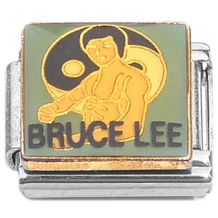 Bruce Lee Martial Arts Italian Charms