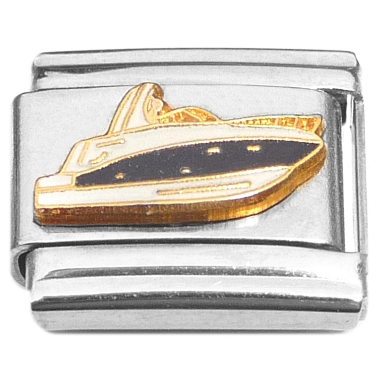 Speed Boat Riding Italian Charms