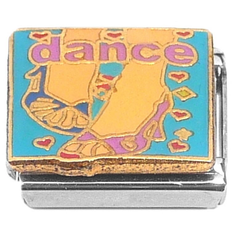 Dance Hearts Blue Italian Charms