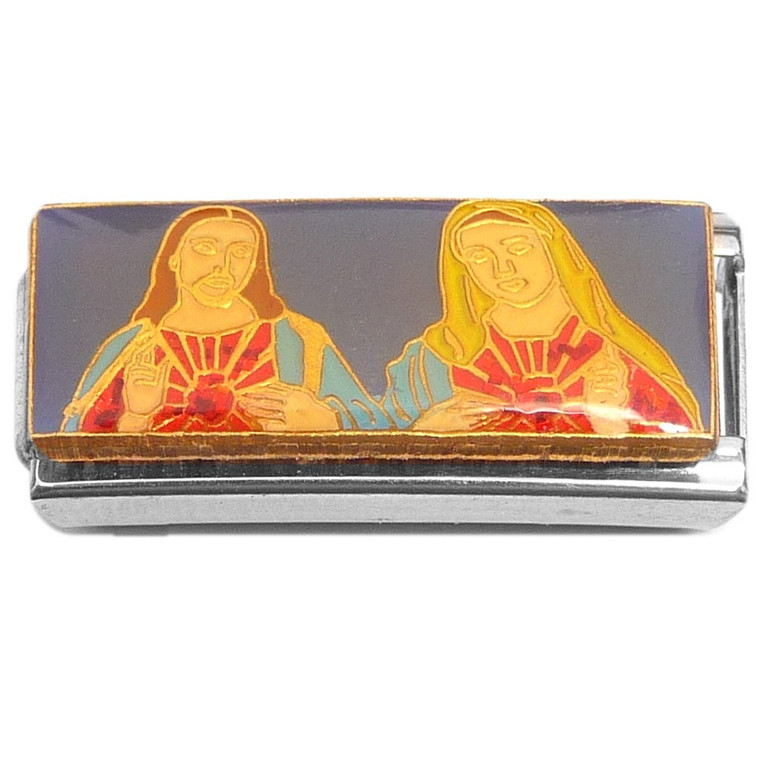 Mary and Jesus Superlink Italian Charm