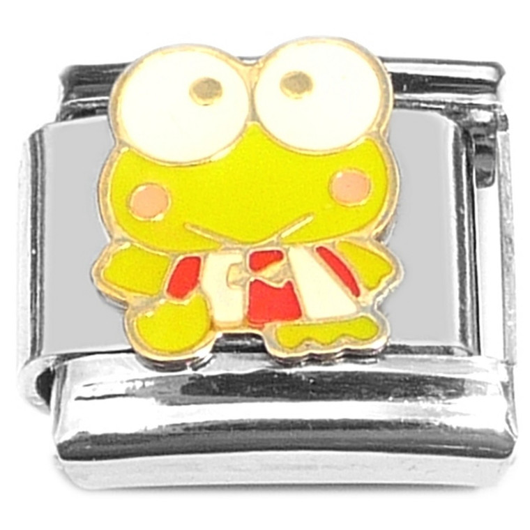 Cartoon Frog Standing Italian Charm