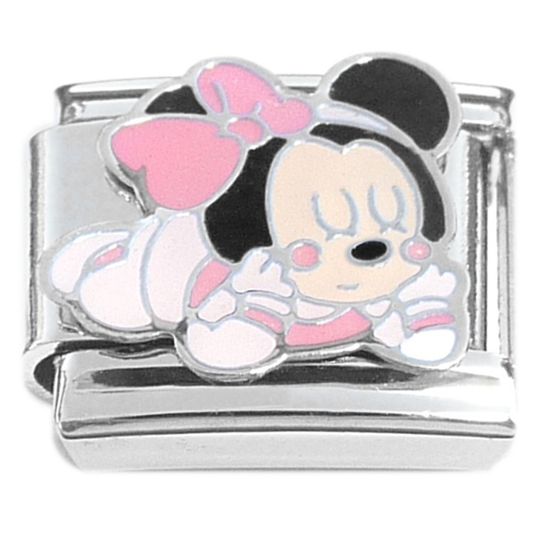 Cartoon Baby Girl Mouse Italian Charm
