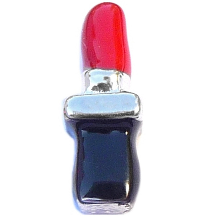 Lipstick Tube Floating Locket Charm