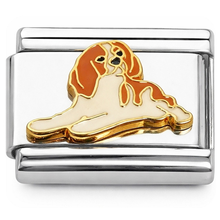 Golden King Charles Spaniel Puppy Dog Italian Charm