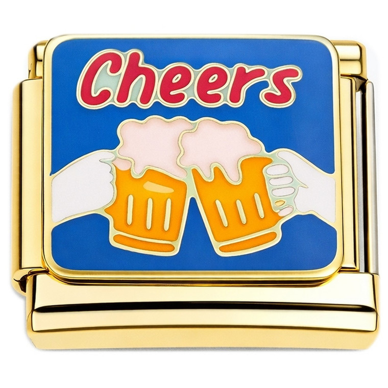 Cheers Mugs Gold Base Italian Charm