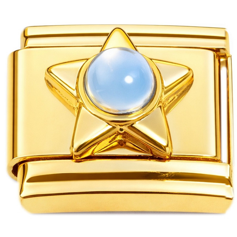 Star Sphere Gold Base Italian Charm