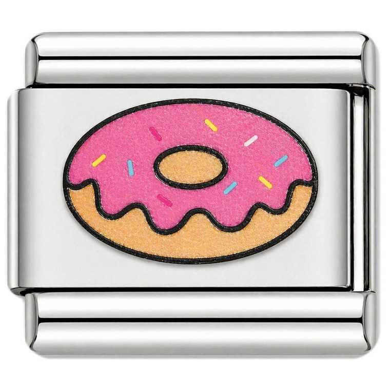 Pink Donut Treat Value Italian Charm
