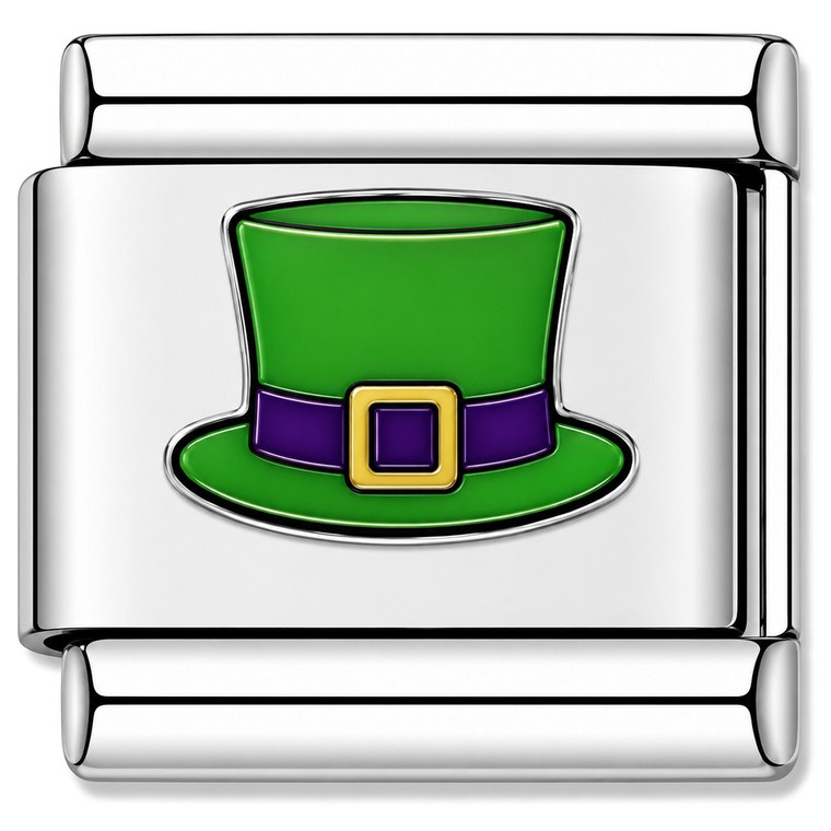 Irish Lucky Green Hat Value Italian Charm
