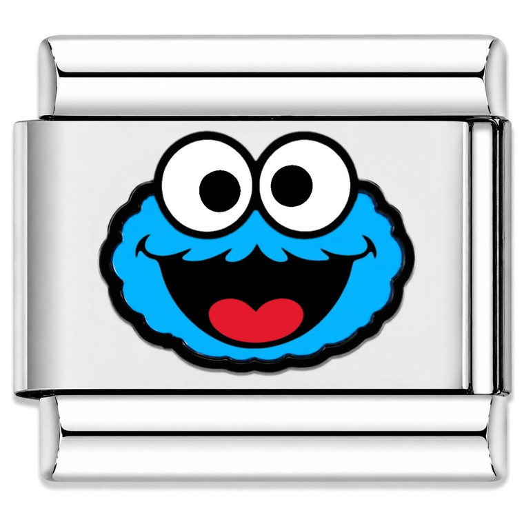 Blue Puppet Face Value Italian Charm