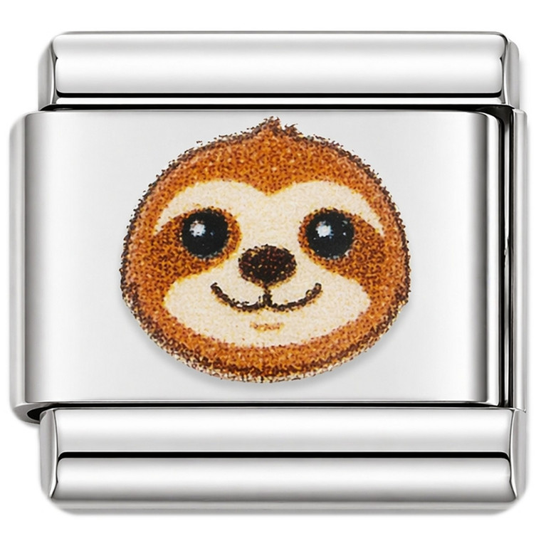 Sloth Face Value Italian Charm