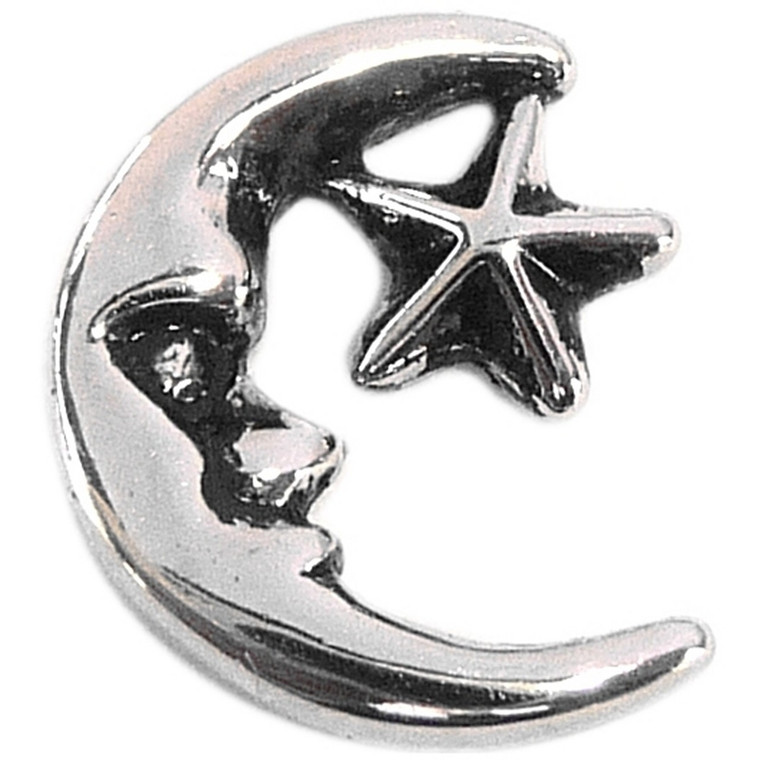 Moon And Star Floating Locket Charm