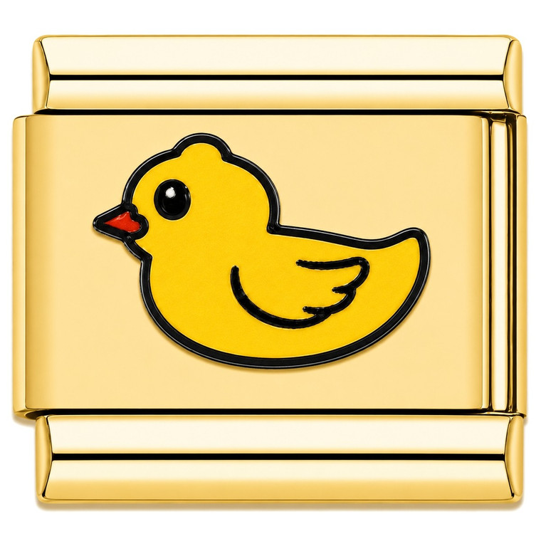 Yellow Duck Gold Value Italian Charm