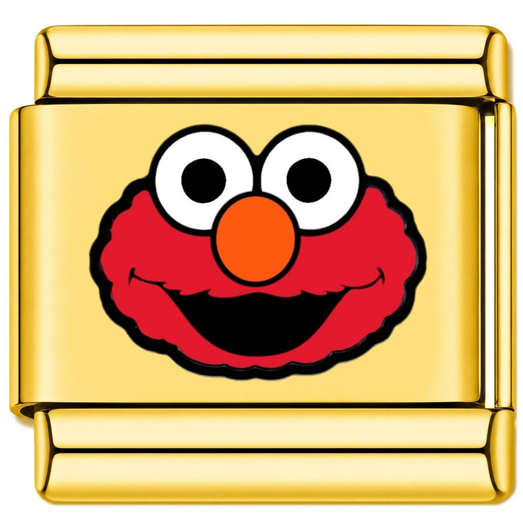 Red Smile Puppet Gold Value Italian Charm