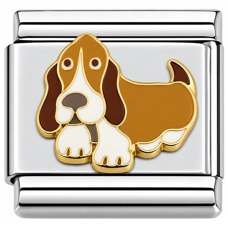 Brown Dog Italian Charm