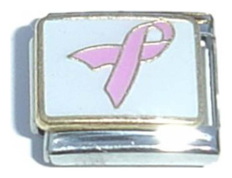 Pink Ribbon Italian Charm
