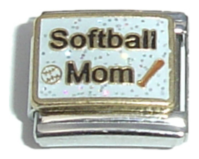 Softball Mom Italian Charm