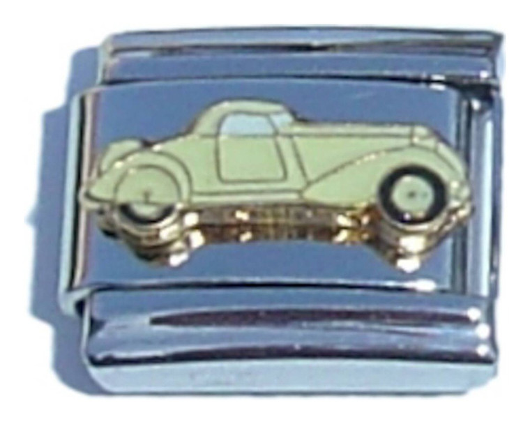 Yellow Car Italian Charm