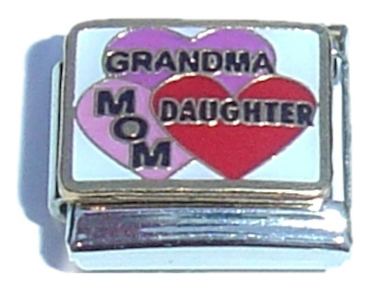 Grandma Mom Daughter Italian Charm