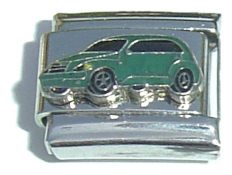 Green Car Italian Charm