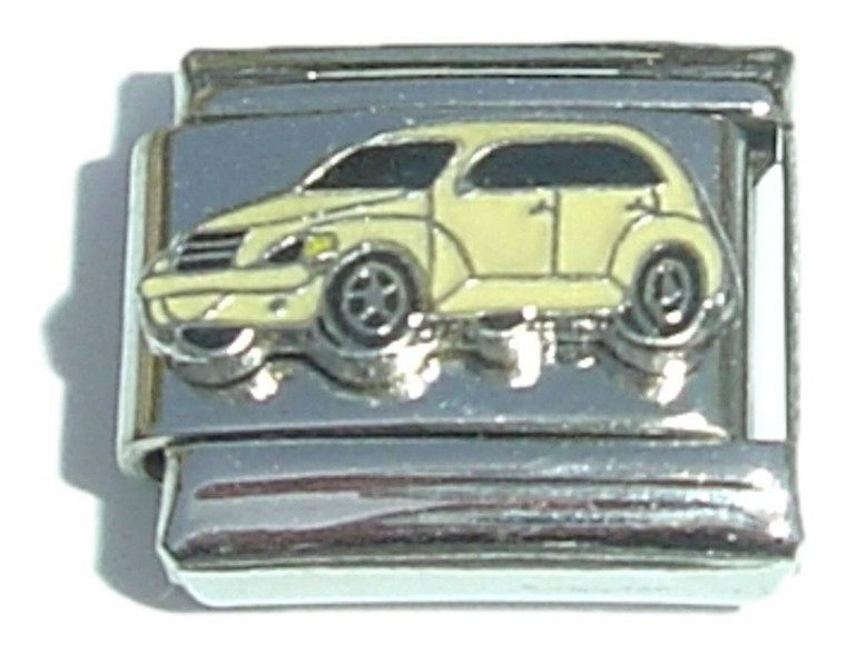 Yellow Car Italian Charm